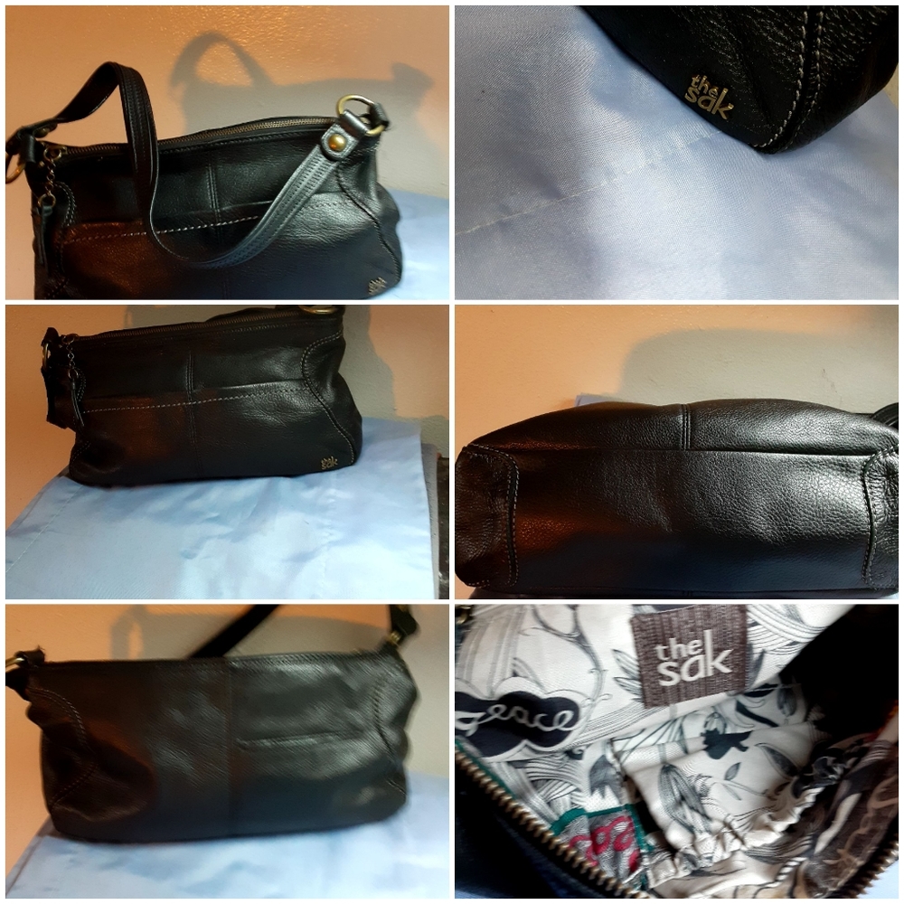 The Sak black leather